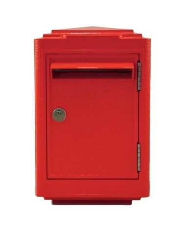 Boîte aux lettres en aluminium petit modèle 1945 rouge