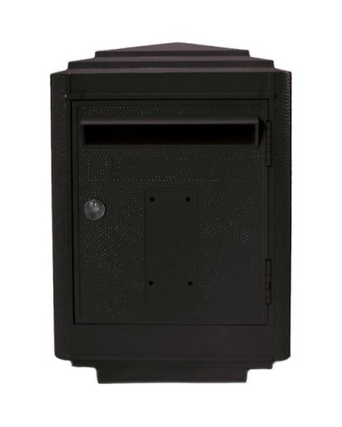 Boîte aux lettres en aluminium grand modèle 1950 noir