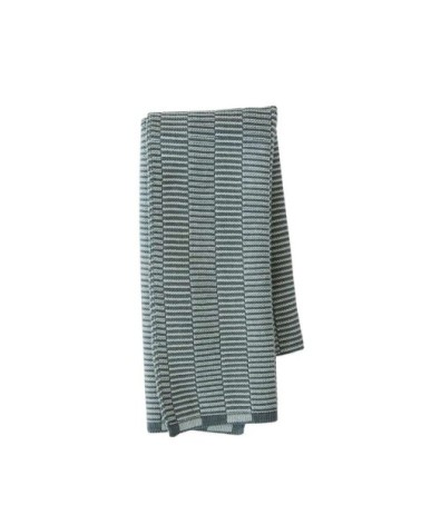 Torchon bleu en coton organique H58x38cm