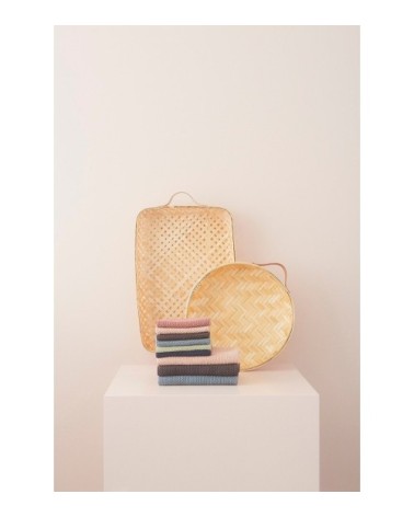 Panier marron en bambou H6x42x28cm