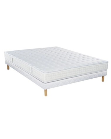 Ensemble Matelas très ferme Sommier Tradition et Pieds 90x190