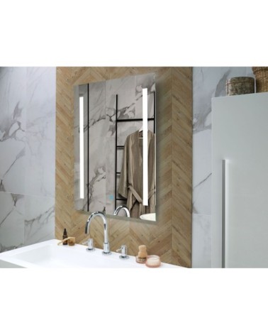 Miroir en verre argenté 90x70