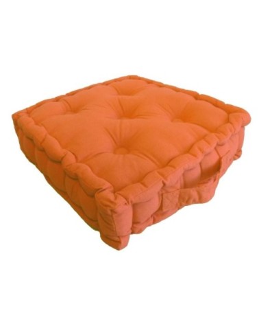 Coussin de sol en coton 40 cm orange