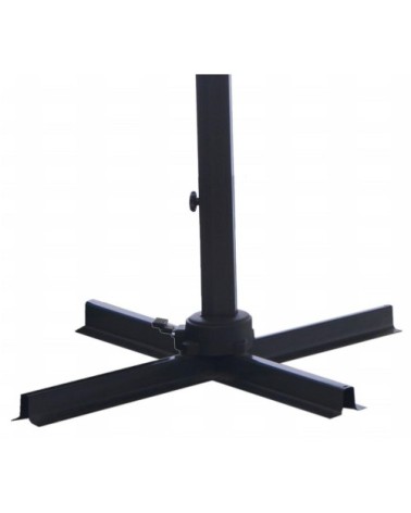 Parasol déporté orientable 360° inclinable gauche droite 3 x 3 m orien