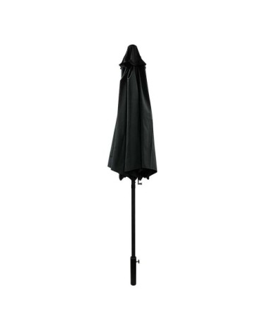 Parasol droit rond Eko 2.5 m noir