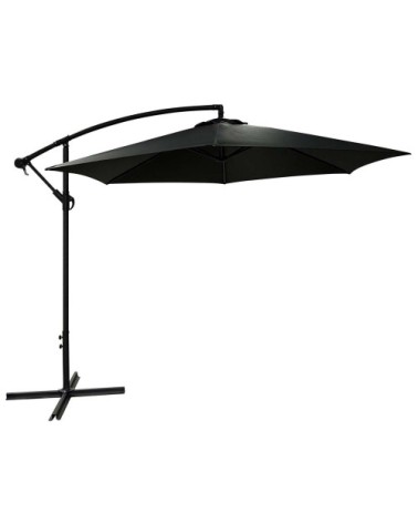 Parasol déporté rond eko 3 m gris anthracite