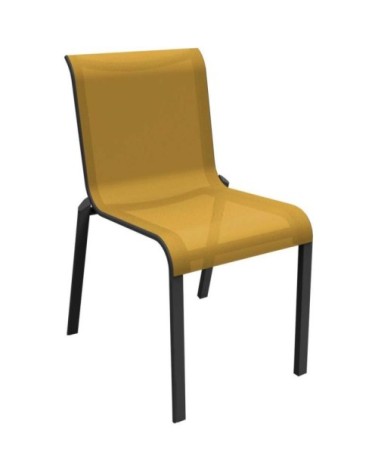 Chaises pour l'extérieur en aluminium cauro (lot de 2) graphite et mou