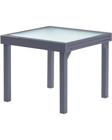 Table jardin modulo 4 à 8 personnes gris