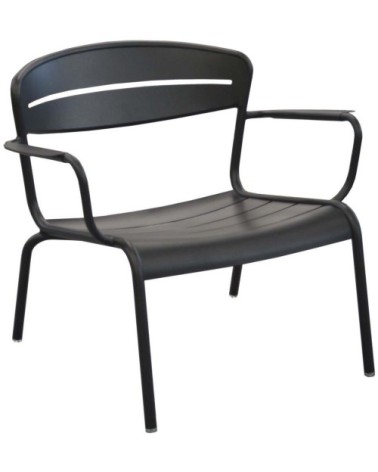 Fauteuils lounge terrasse en aluminium haora (lot de 2) graphite