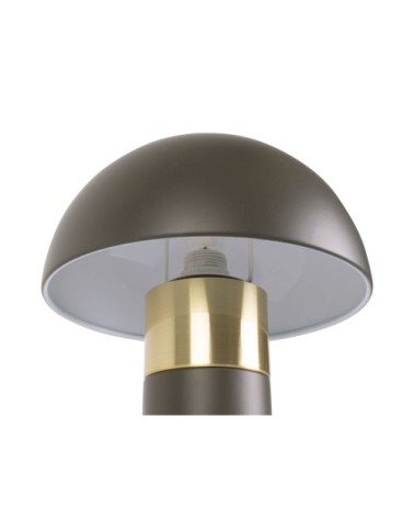 Lampe de table seta métal taupe