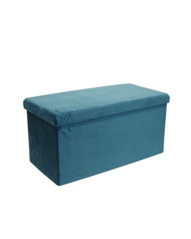 Banc coffre pliable bleu