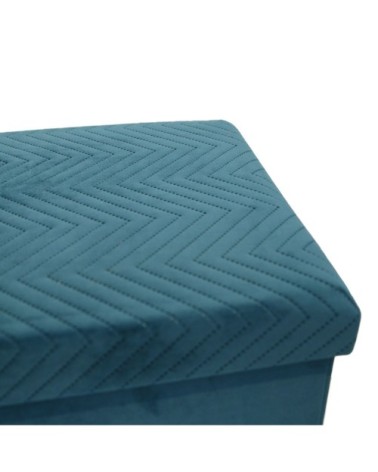 Banc coffre pliable bleu