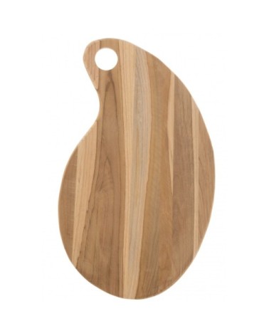Planche à découper en teck forme goutte 45x26,5x1,5cm