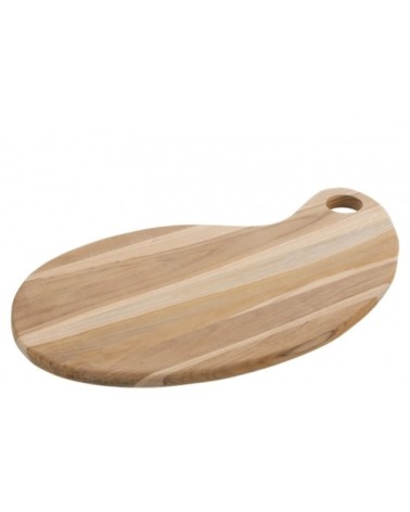Planche à découper en teck forme goutte 45x26,5x1,5cm