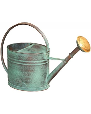 Arrosoir vert vieilli avec pomme 4 litres