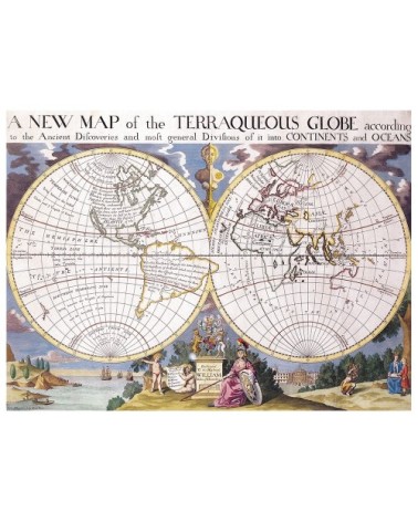 Tableau - Cartographie ancienne Carte No. 15 40x50cm