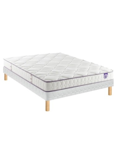 Ensemble merinos happy lit + sommier twist + pied 180x200 latex