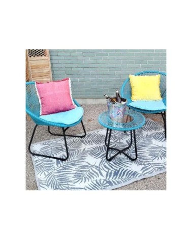 Salon de jardin 3 pièces en polyrésine malo