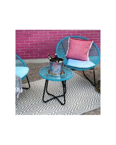 Salon de jardin 3 pièces en polyrésine malo