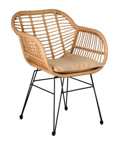 Salon 3 pièces en rotin synthétique eden