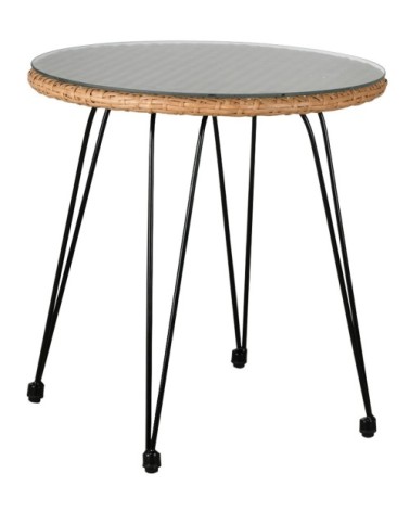 Salon 3 pièces en rotin synthétique eden