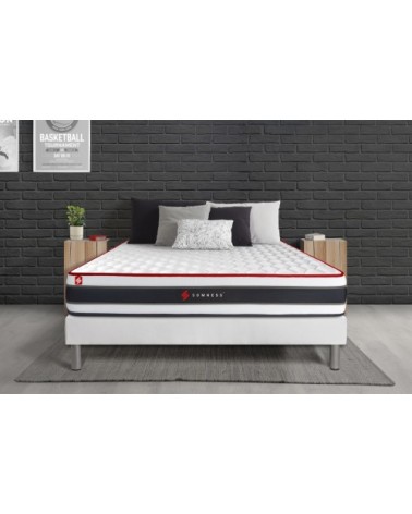 Matelas 140x190 Ressorts et mémoire de forme - Ferme