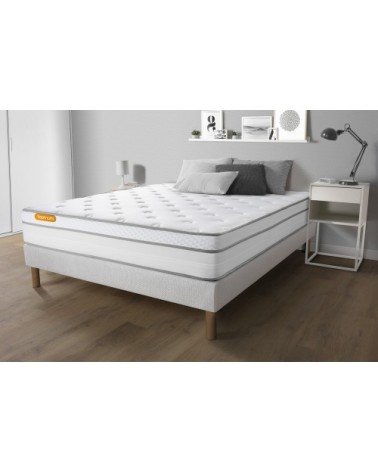 Matelas 140x190 Ressorts et mémoire de forme - Equilibré