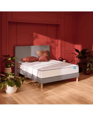 Ensemble merinos beauty bed + sommier pencil confort ferme 2 + pieds