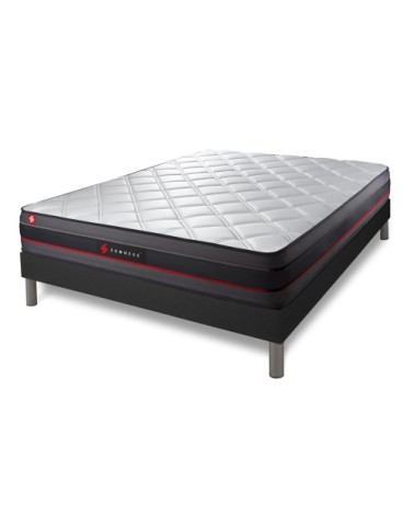 Pack matelas sommier kit 200x200 oreiller couette