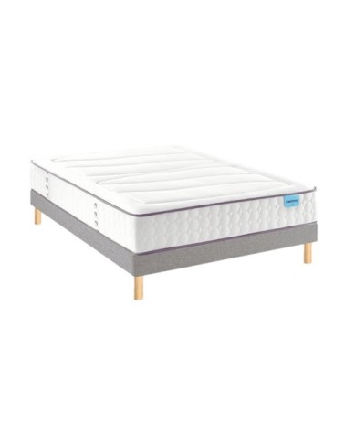 Ensemble merinos beauty bed + sommier pencil confort ferme 2 + pieds