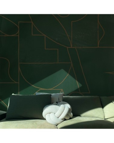 Papier peint panoramique fragments 510 x 250  vert