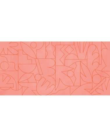 Papier peint panoramique fragments 510 x 250  rose