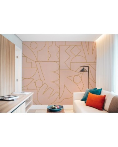 Papier peint panoramique fragments 170 x 250  beige