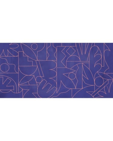 Papier peint panoramique fragments 340 x 250  bleu