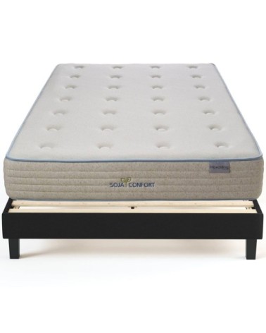 Ensemble Matelas 180x200 - Mémoire de forme - Epaisseur 22cm + Sommier