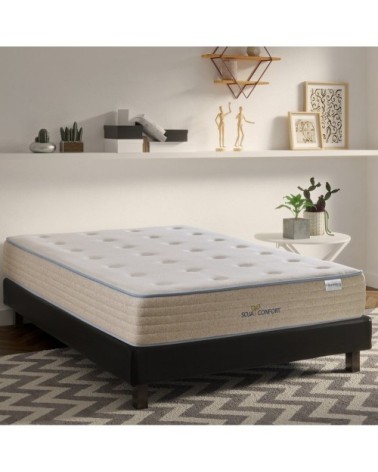 Ensemble Matelas 180x200 - Mémoire de forme - Epaisseur 22cm + Sommier