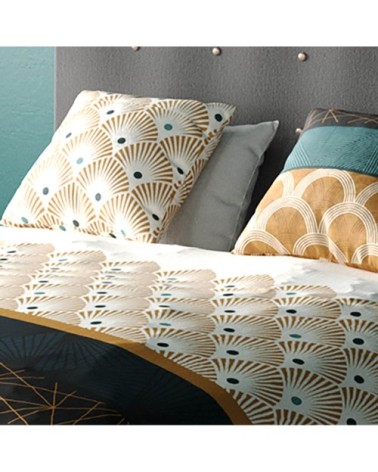 Parure de couette coton Vert 220x240cm