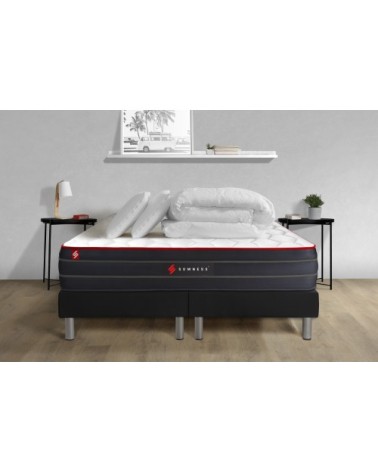 Pack matelas 200x200 double sommiers oreiller couette