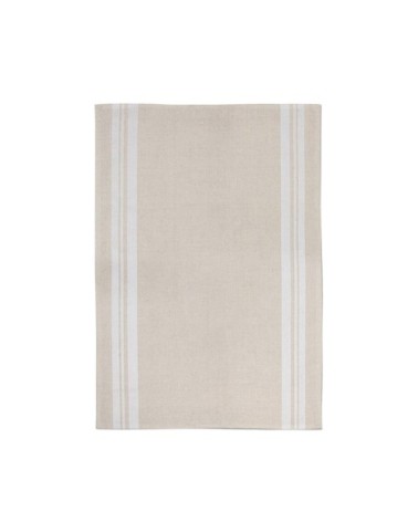 Torchon Coton et Lin Blanc 50x75 cm