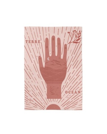 Torchon coton Terracotta 50x70 cm