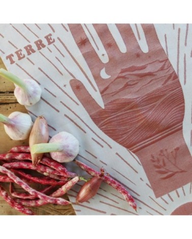 Torchon coton Terracotta 50x70 cm