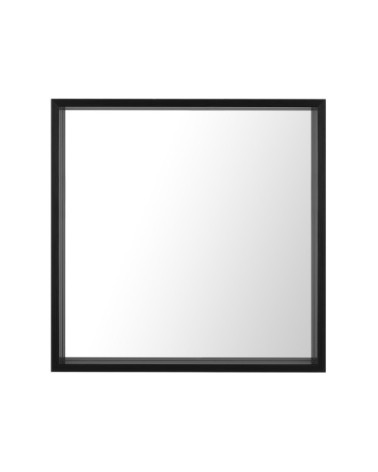 Miroir en matériaux synthétiques noir 50x50