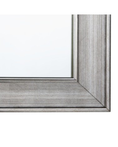 Miroir en matériaux synthétiques argenté 130x50