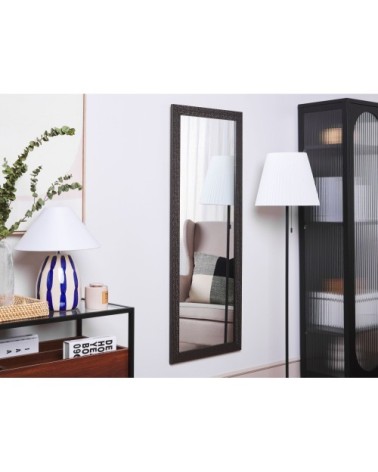 Miroir en matériaux synthétiques argenté 130x50