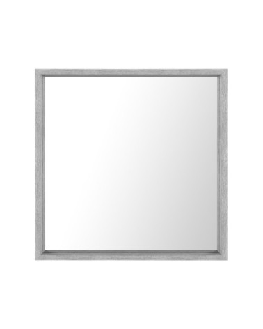 Miroir en matériaux synthétiques gris 50x50