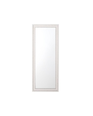 Miroir en matériaux synthétiques blanc 130x50