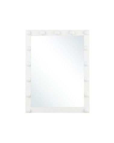Miroir en métal blanc 60x50