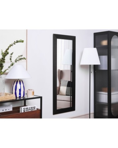 Miroir en matériaux synthétiques noir 130x50