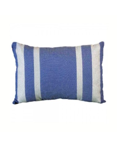 Housse de coussin en coton et fil lurex bleu argent 35 x 50