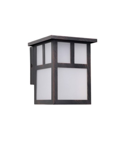 Applique Murale (5 pcs) Style Japonais E27 Marron Rouille Osaka